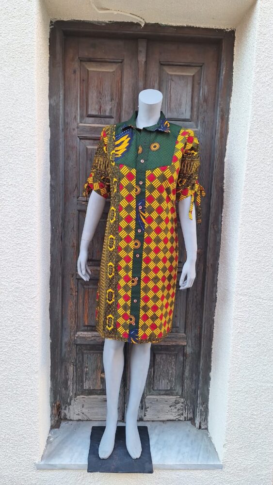 Patch work gown